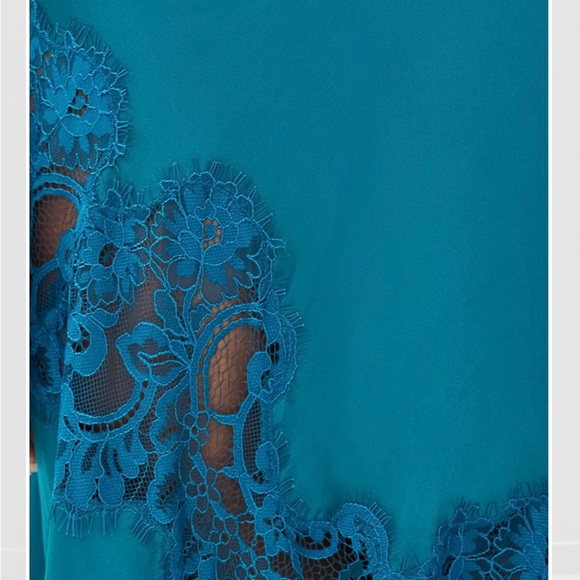 Alessia Teal Fluorite Lace Accent Dress size 4 - Picture 6 of 7